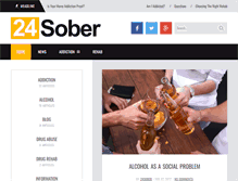 Tablet Screenshot of 24sober.com